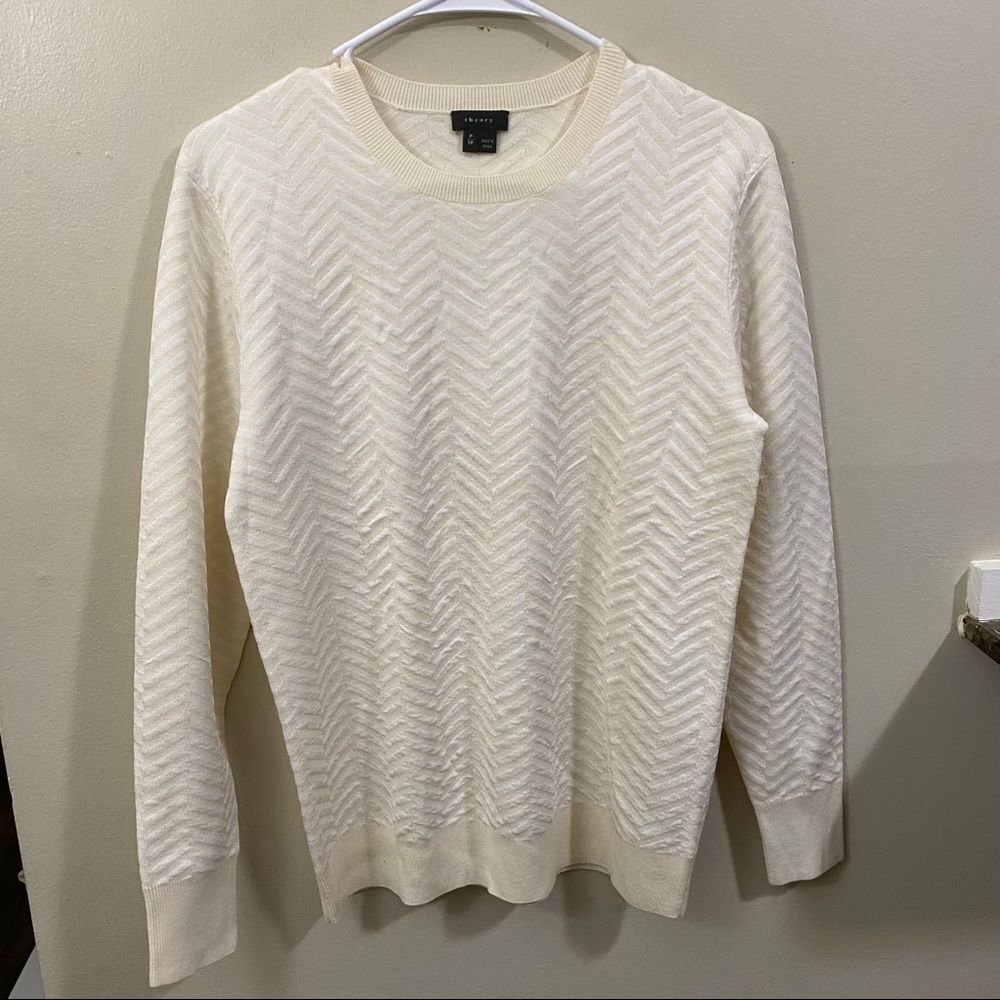 THEORY hannalor Evian wool blend jacquard sweater - Picture 4 of 9